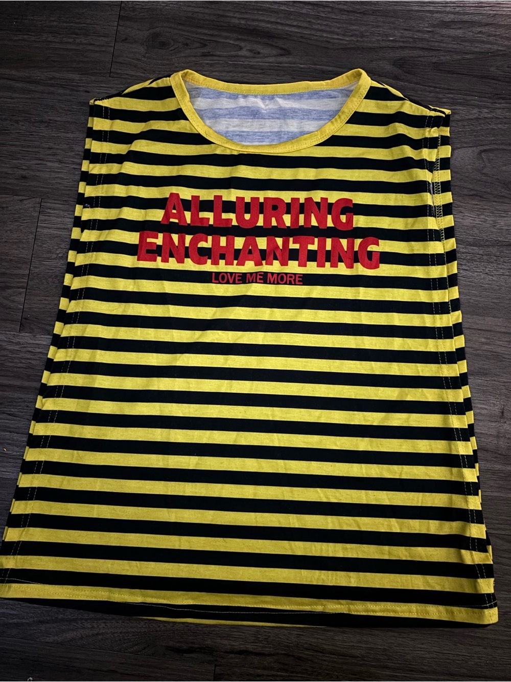 Yellow & Black Striped batwing shirt